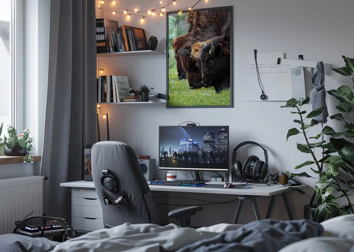 Bisons N°1 | Décoration intérieure murale bureau