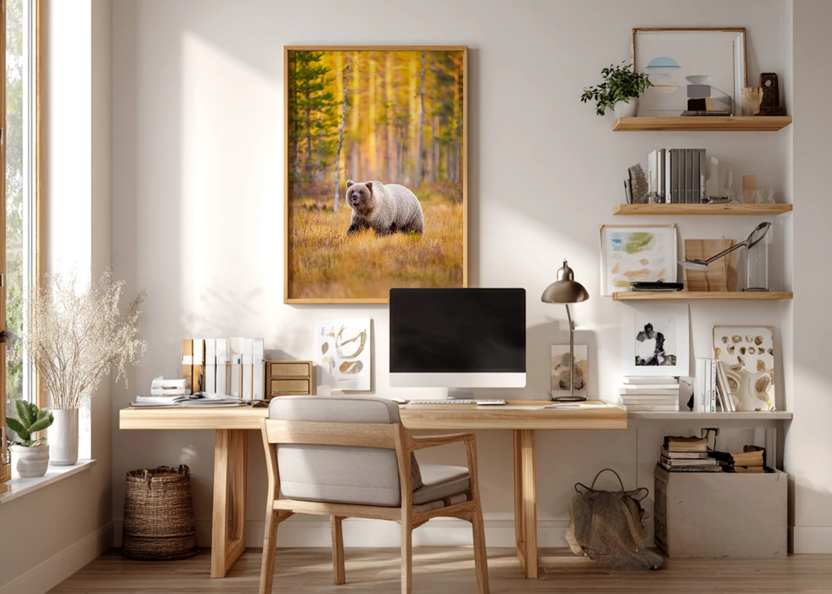 Ours Brun N°1 | Décoration intérieure murale bureau