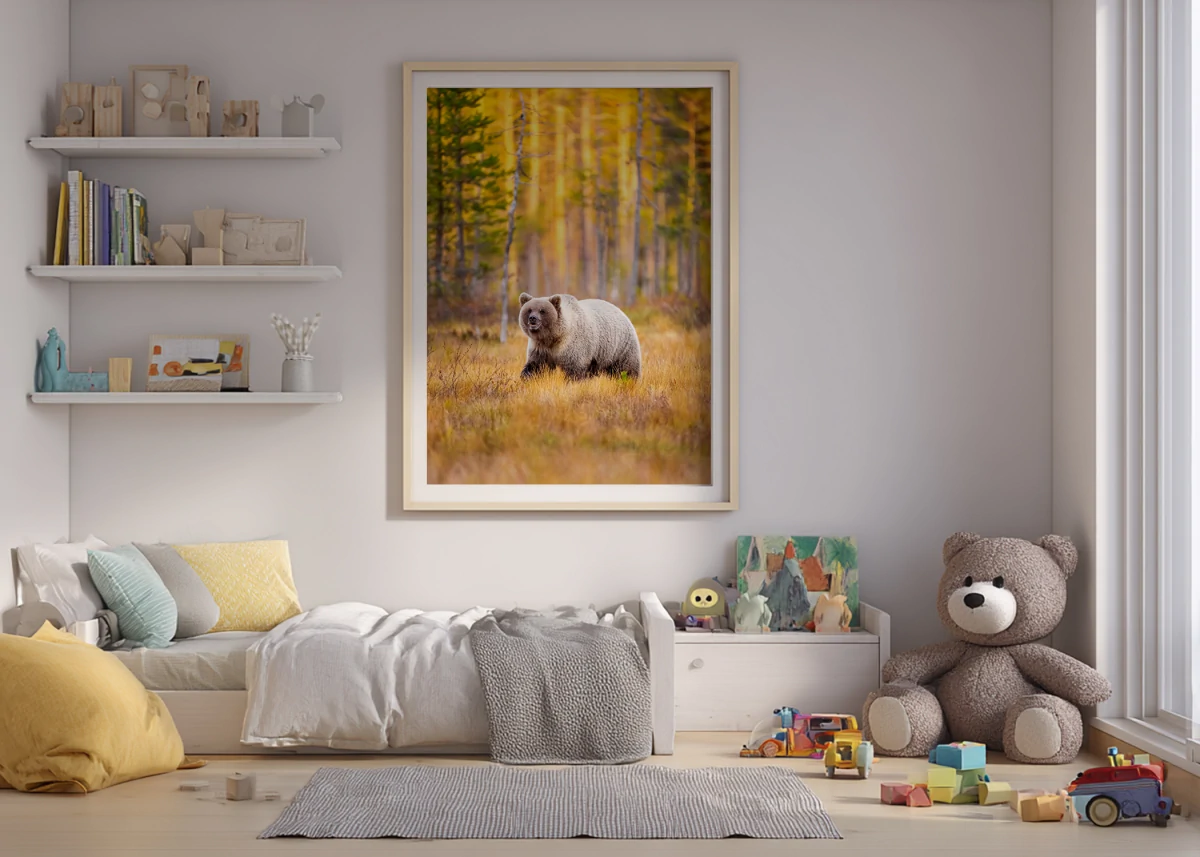 Ours Brun N°1 | Décoration intérieure murale chambre d'enfant